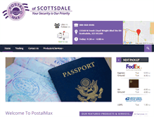 Tablet Screenshot of postalmax.com